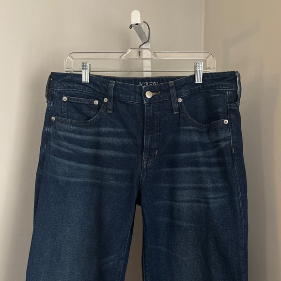 J. Crew ‘96 Low Rise Denim Trouser Wide Leg Jeans Dark Wash Women’s Size 30 tall - Picture 5 of 8